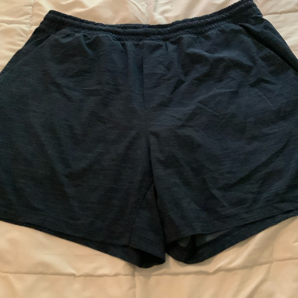 Lululemon 5” blue shorts. Mens large